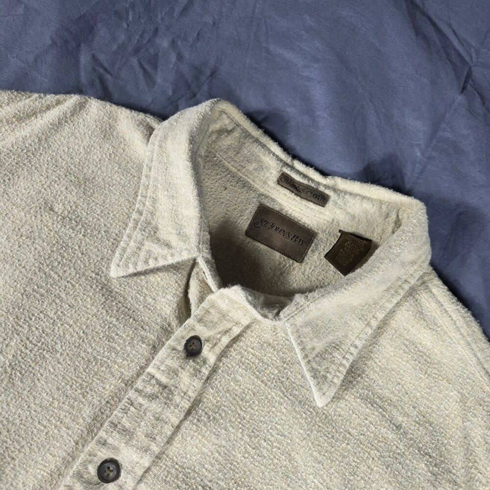 St John's Bay Chamios Cloth Long Sleeve Button Down Shirt Men's Size XXL